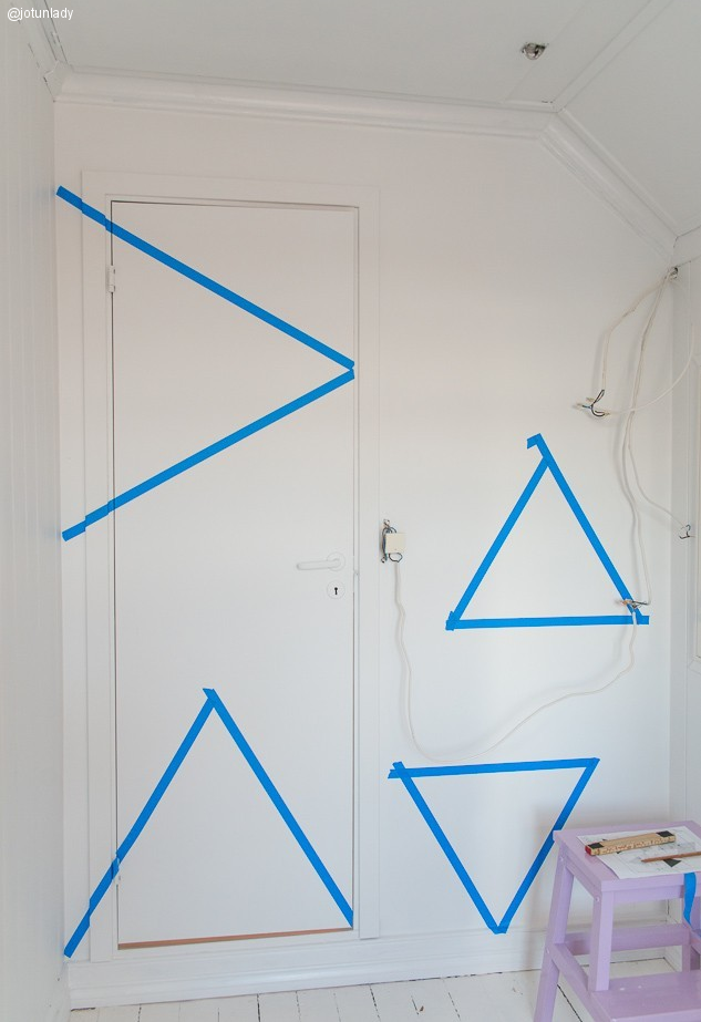 Dibujar triangulos en la pared